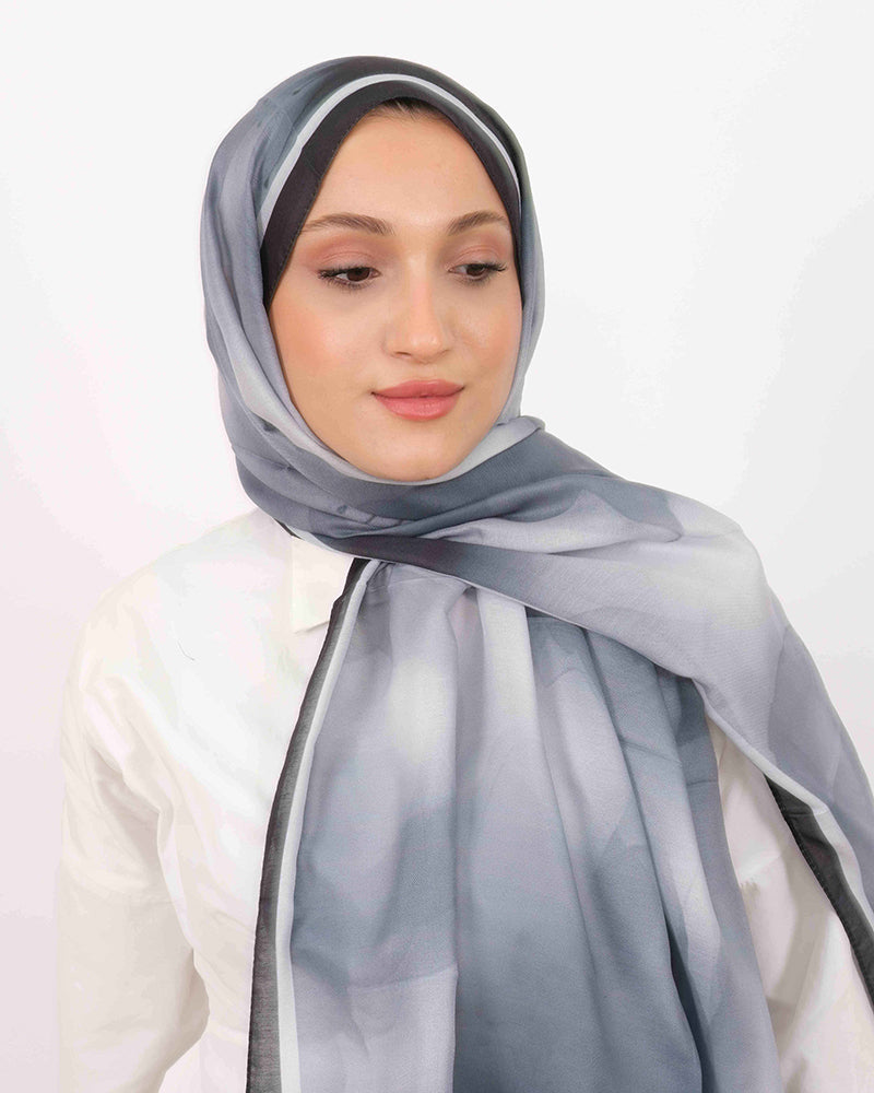 Soft Şal D063 Siyah-Gri