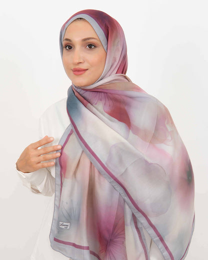 Soft Şal D063 Gri-Mürdüm