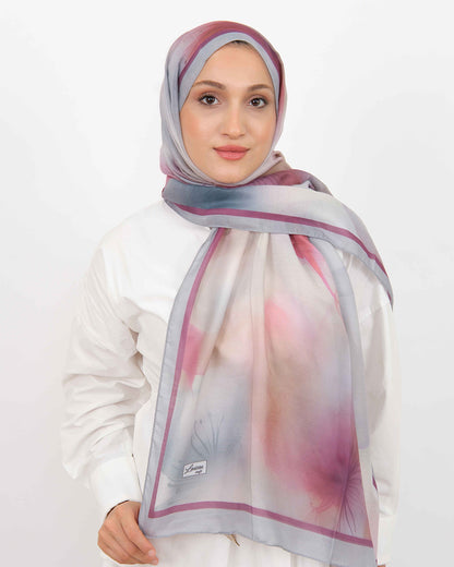Soft Şal D063 Gri-Mürdüm