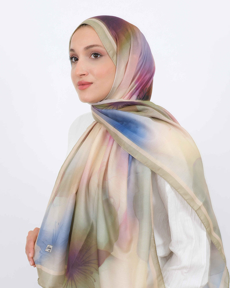 Soft Şal D063 Yağ Yeşili