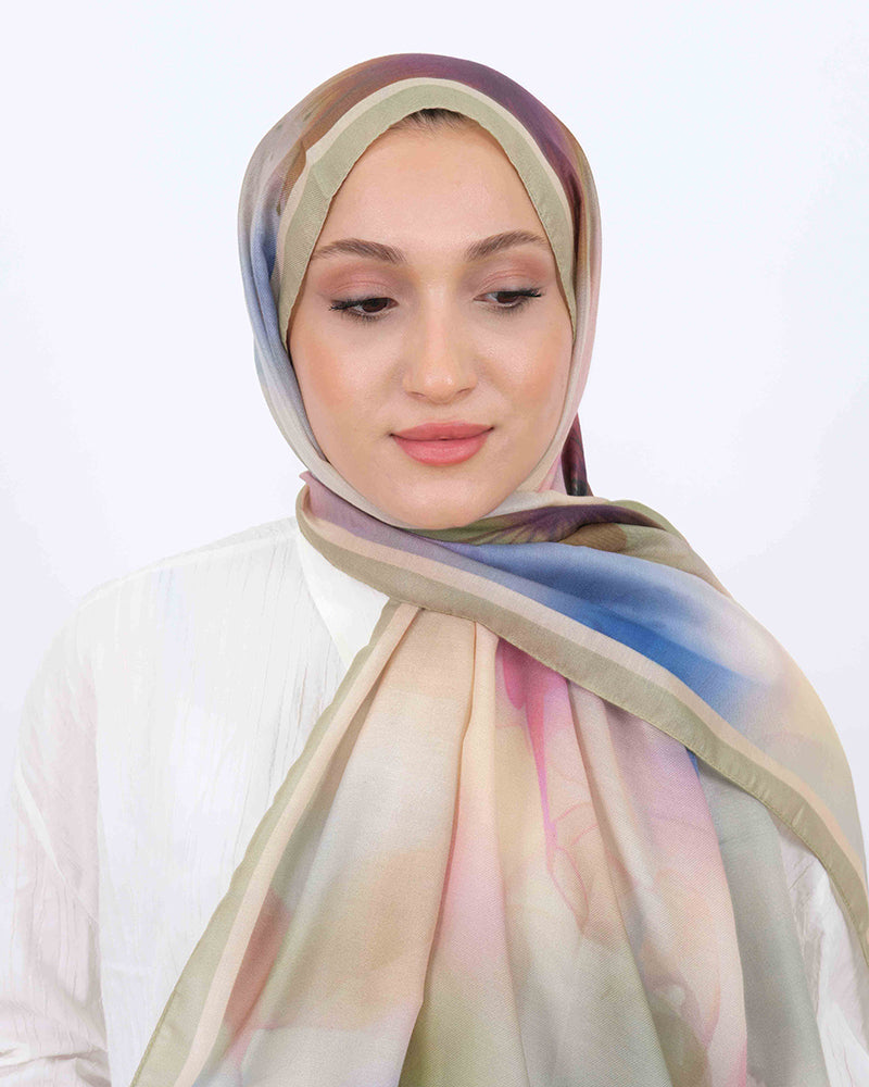 Soft Şal D063 Yağ Yeşili