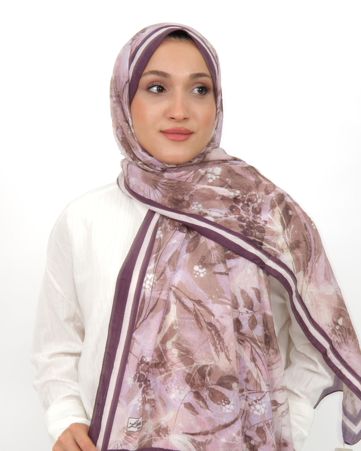 Soft Bambu Kraş Şal D050 Mürdüm