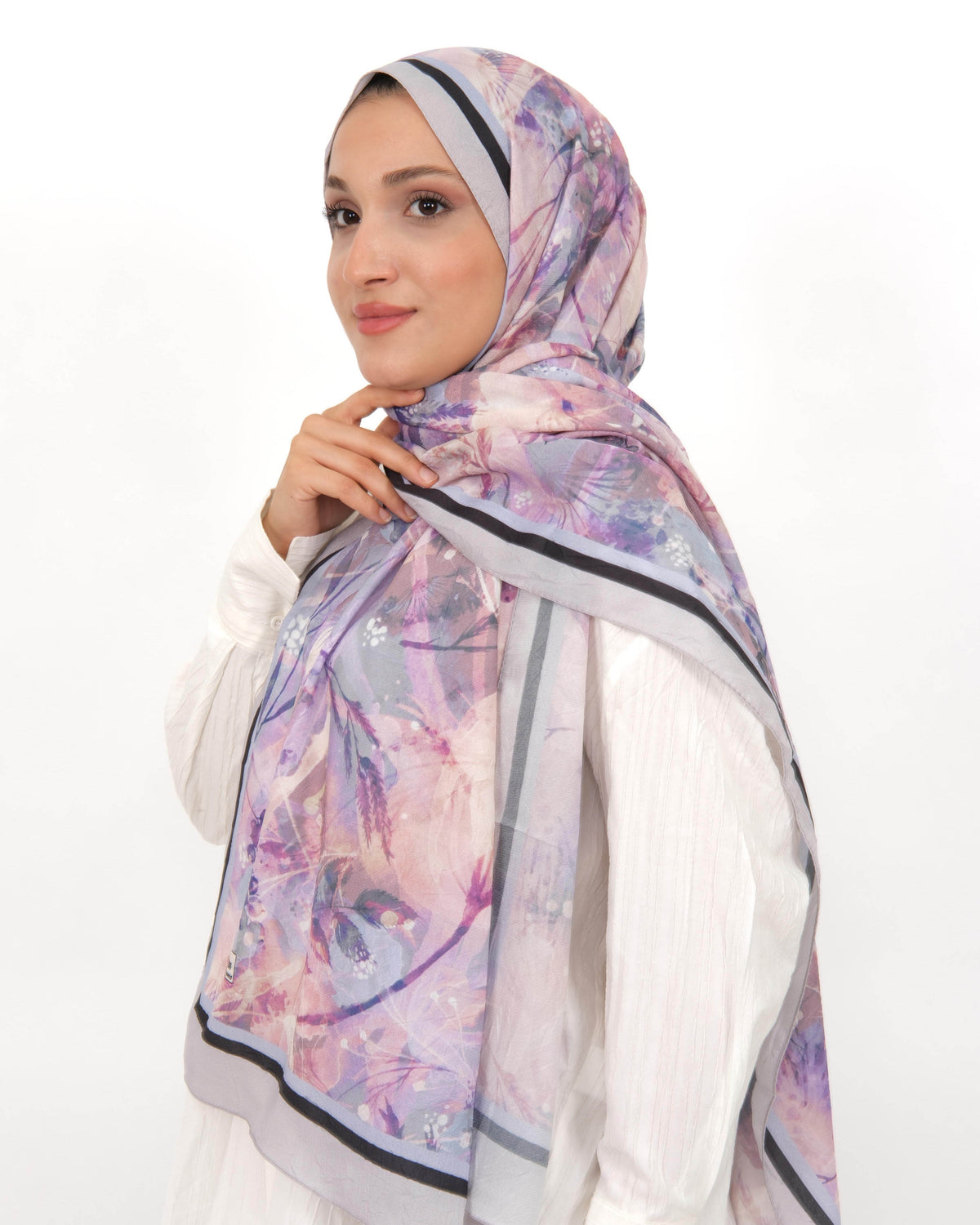 Soft Bambu Kraş Şal D050 Lila