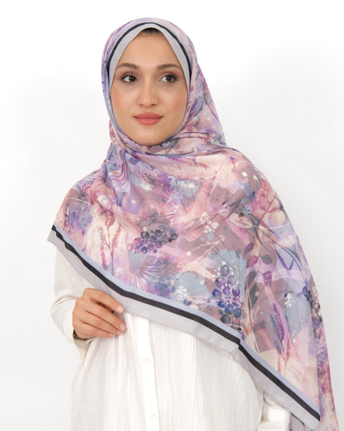 Soft Bambu Kraş Şal D050 Lila