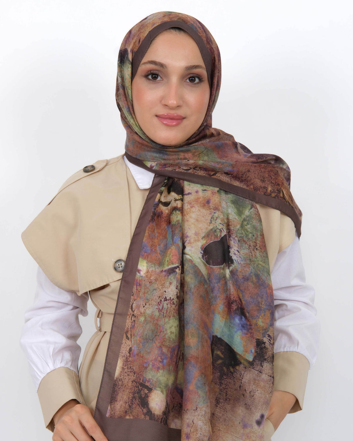 Soft Şal D064 Kahverengi