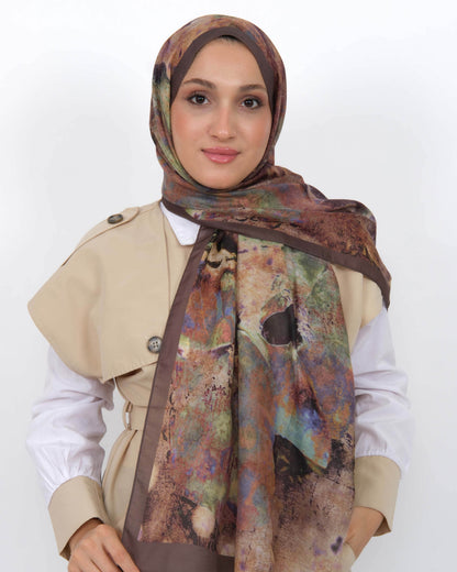 Soft Şal D064 Kahverengi