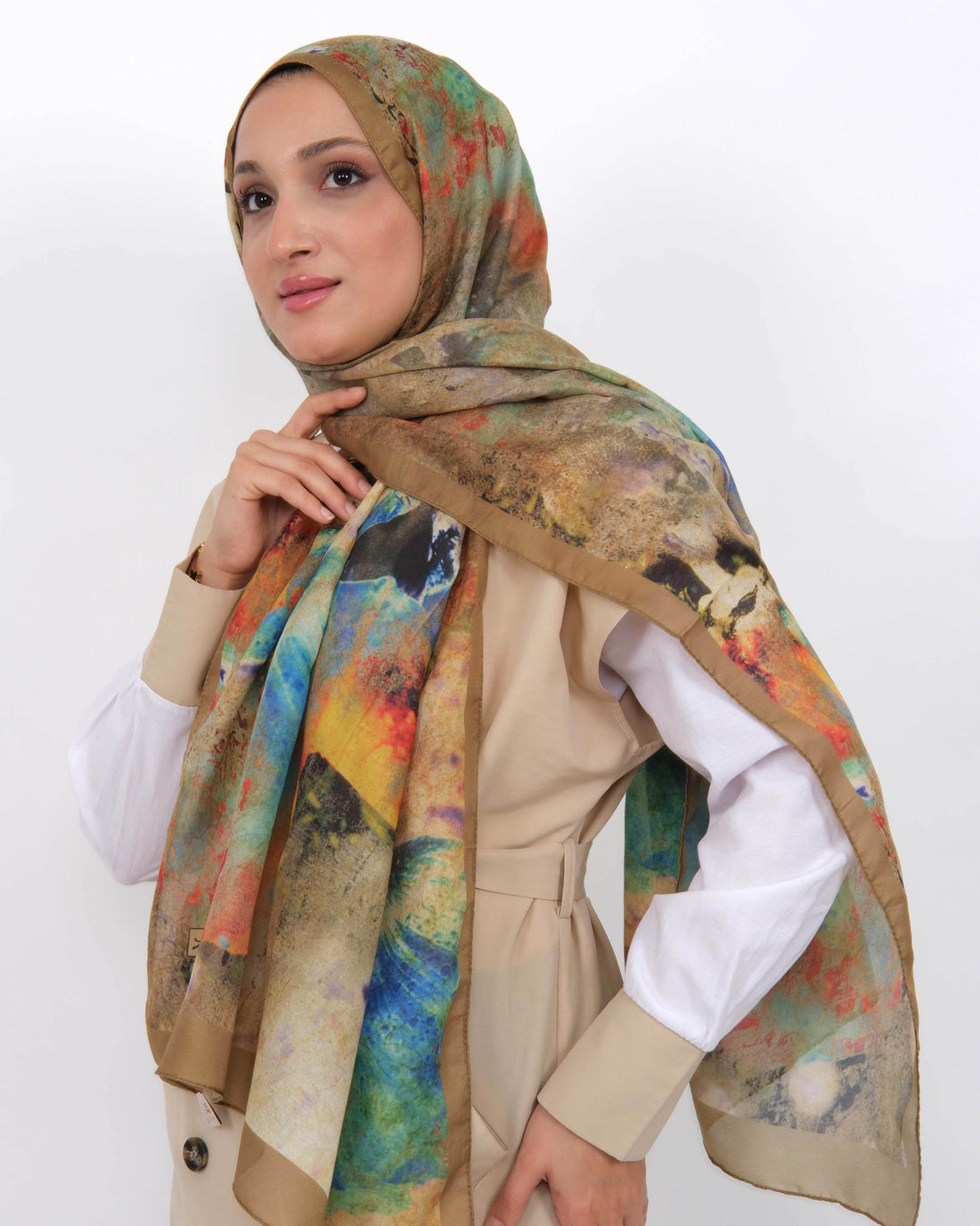 Soft Şal D064 Vizon