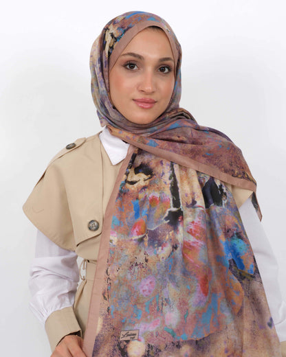 Soft Şal D064 Açık Vizon