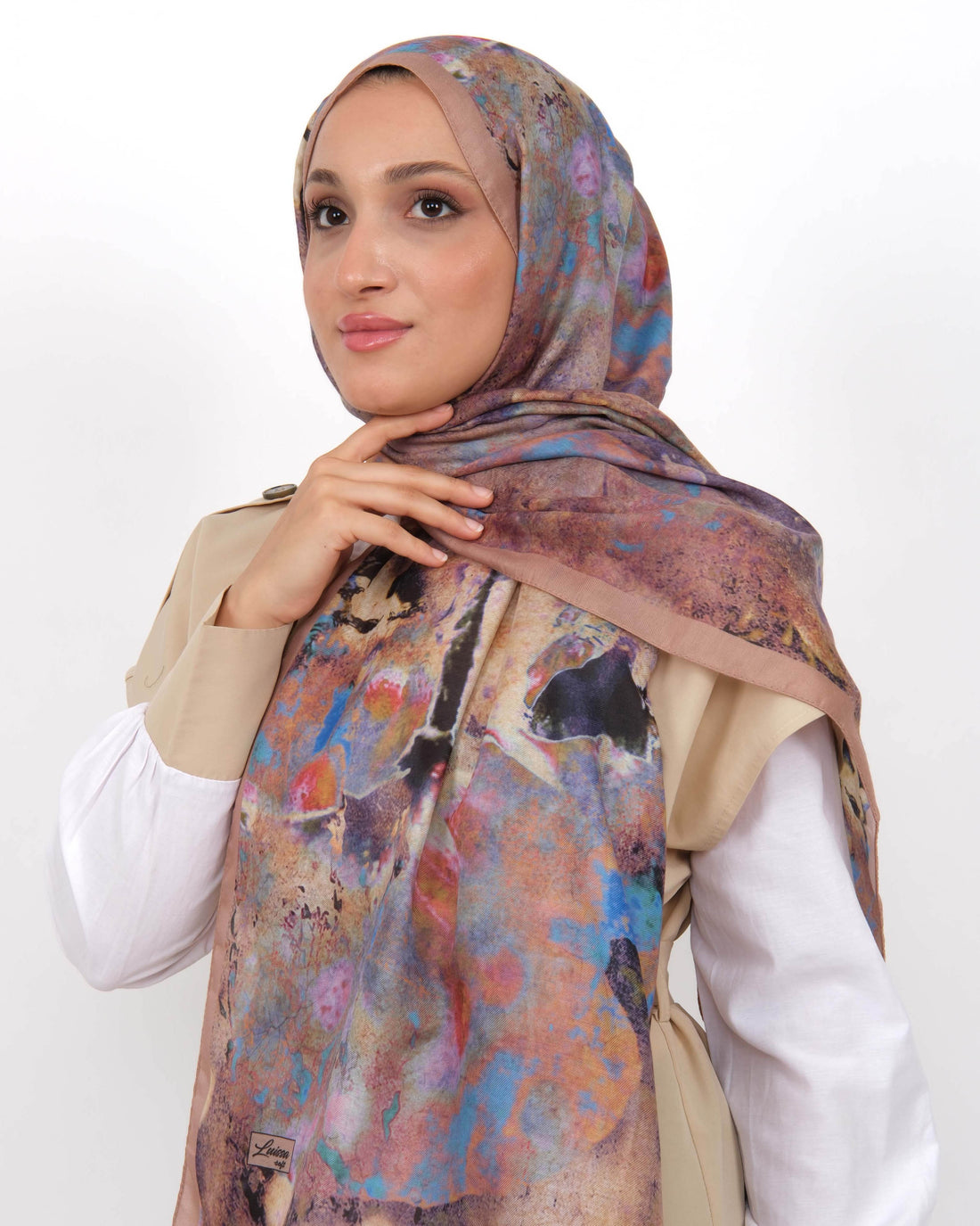 Soft Şal D064 Açık Vizon