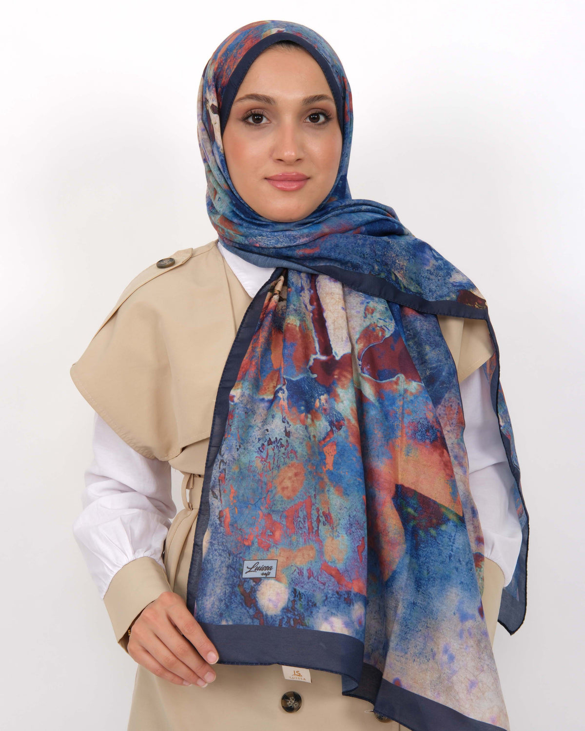 Soft Şal D064 Lacivert