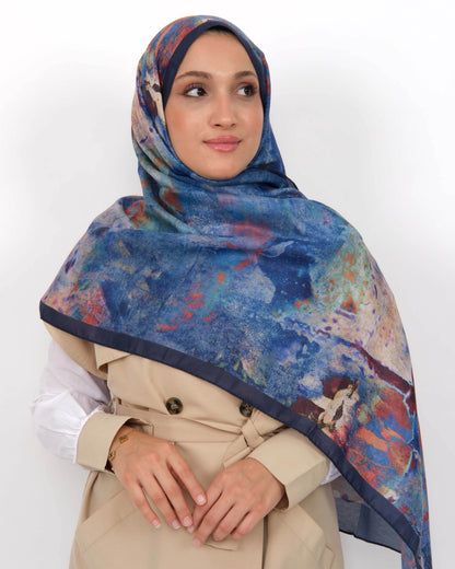 Soft Şal D064 Lacivert