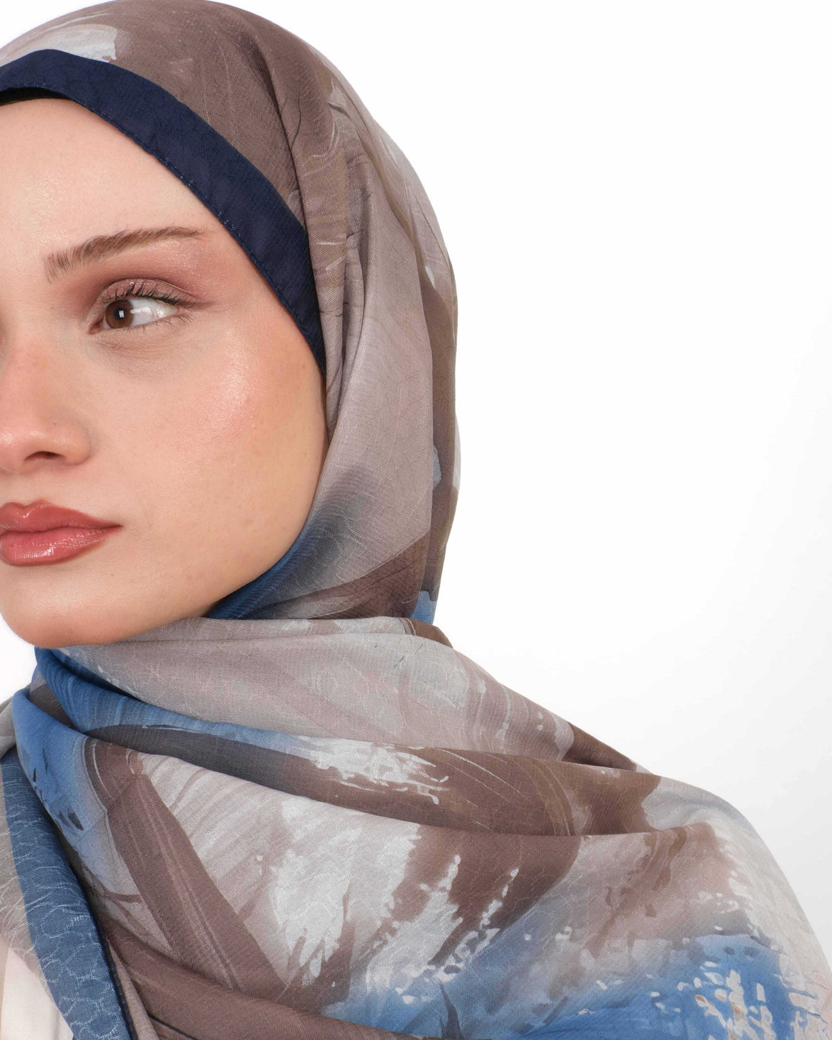 Pamuk Jakar Şal D065 Lacivert