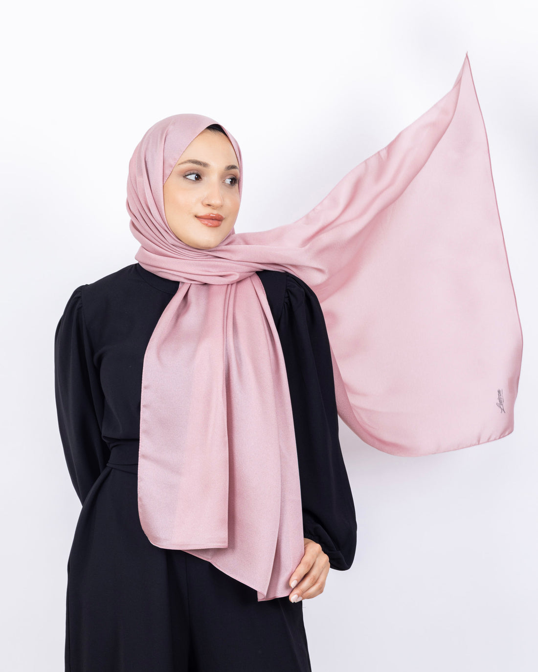 Düz Kristal Şal D019 Pembe