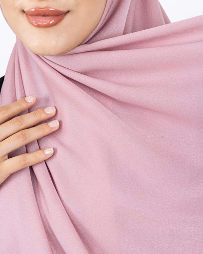 Düz Kristal Şal D019 Pembe