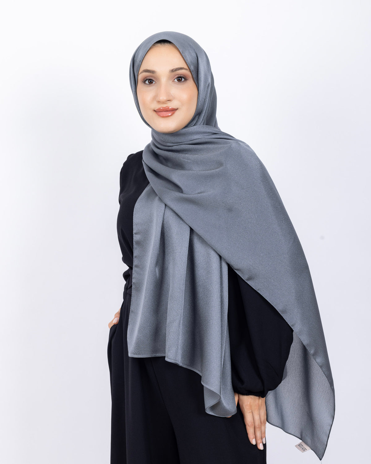 Düz Kristal Şal D019 Füme