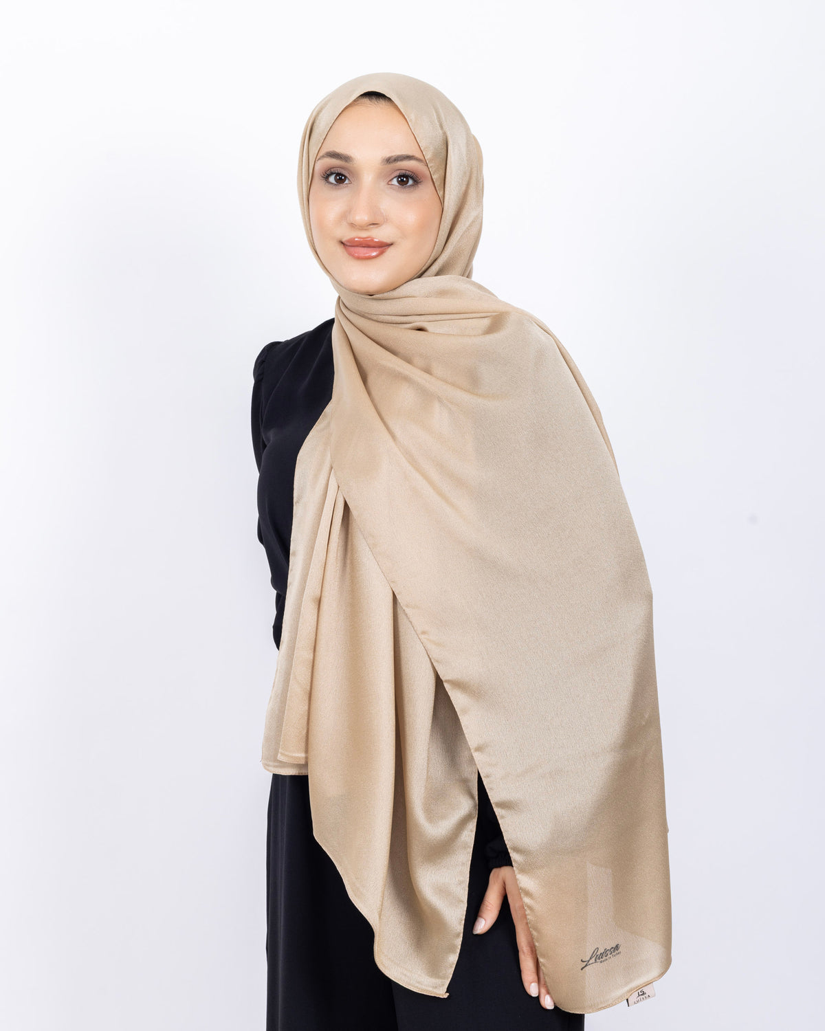 Düz Kristal Şal D019 Gold