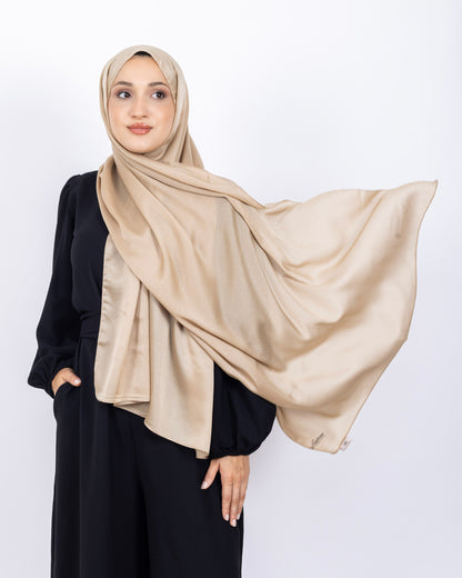 Düz Kristal Şal D019 Gold