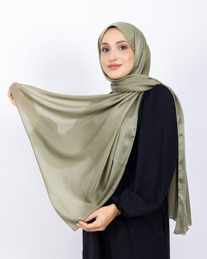 Düz Kristal Şal D019 Açık Yeşil