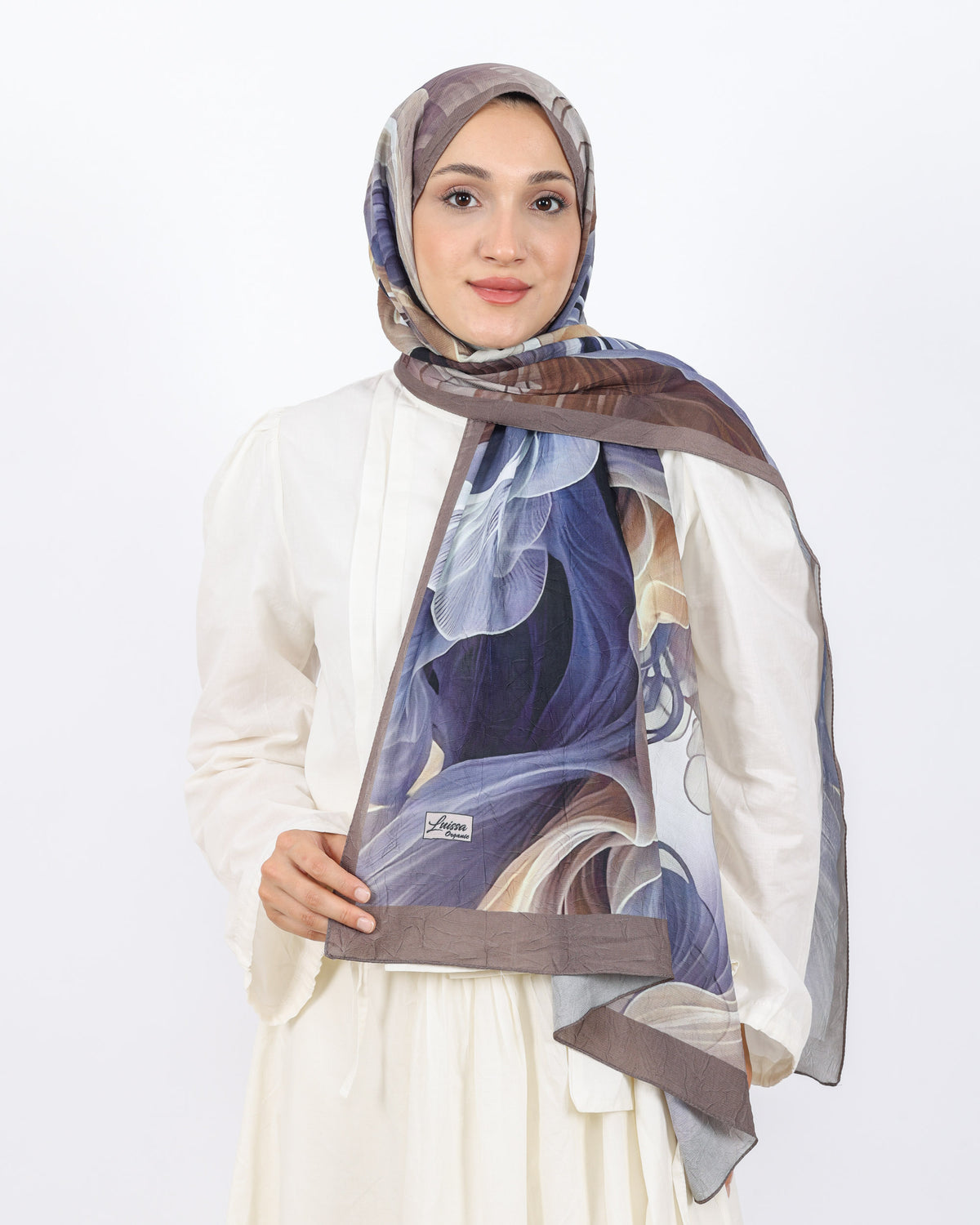 Soft Bambu Kraş Şal D052 Kahve