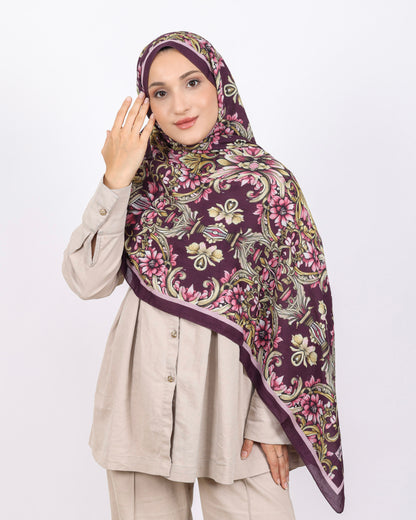 Soft Bambu Kraş Şal D040 Mürdüm