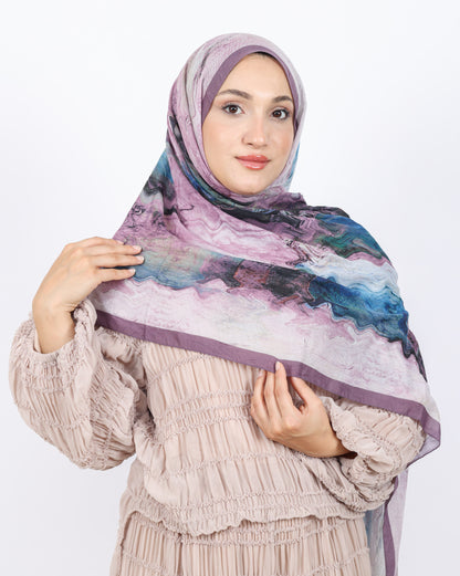 Soft Bambu Kraş Şal D045 Gül Kurusu