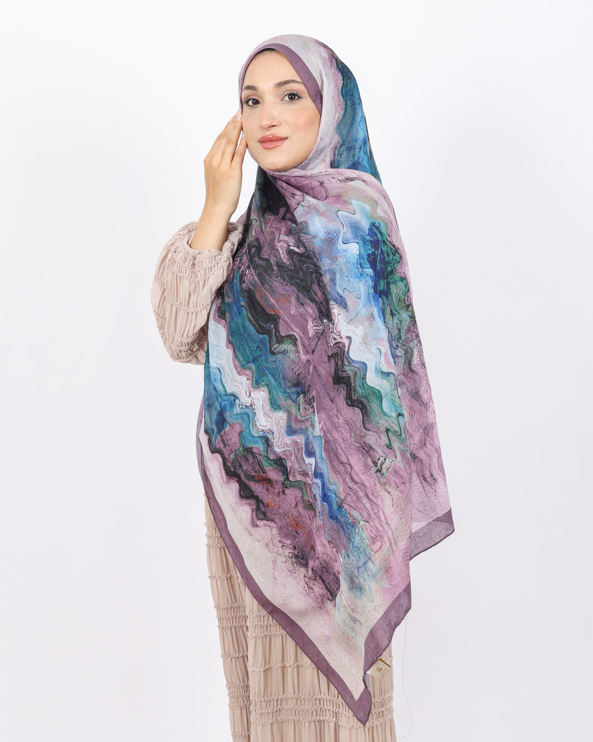 Soft Bambu Kraş Şal D045 Gül Kurusu