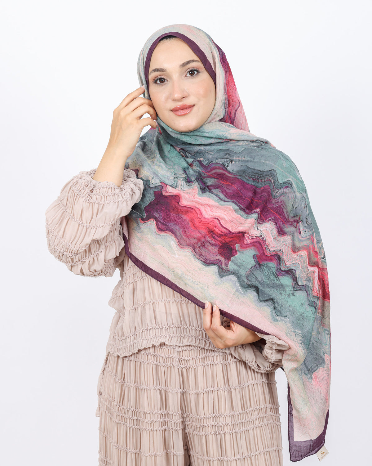 Soft Bambu Kraş Şal D045 Mor