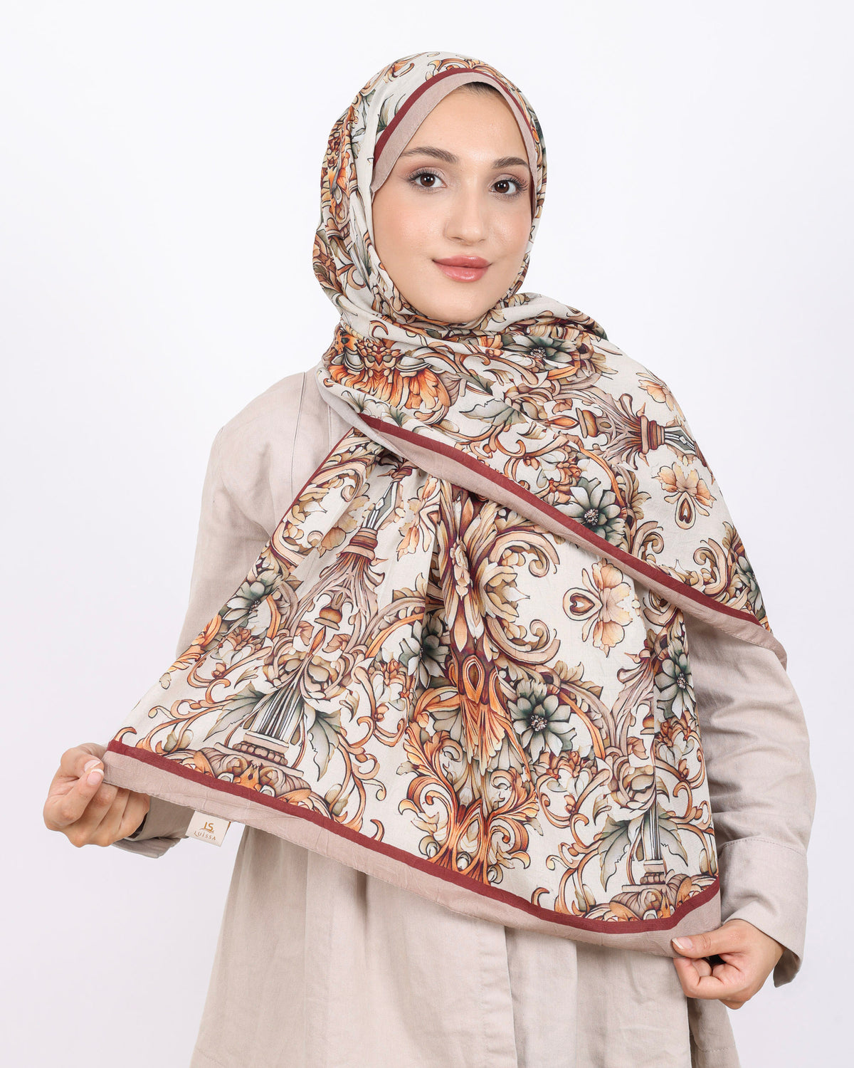 Soft Bambu Kraş Şal D040 Bej