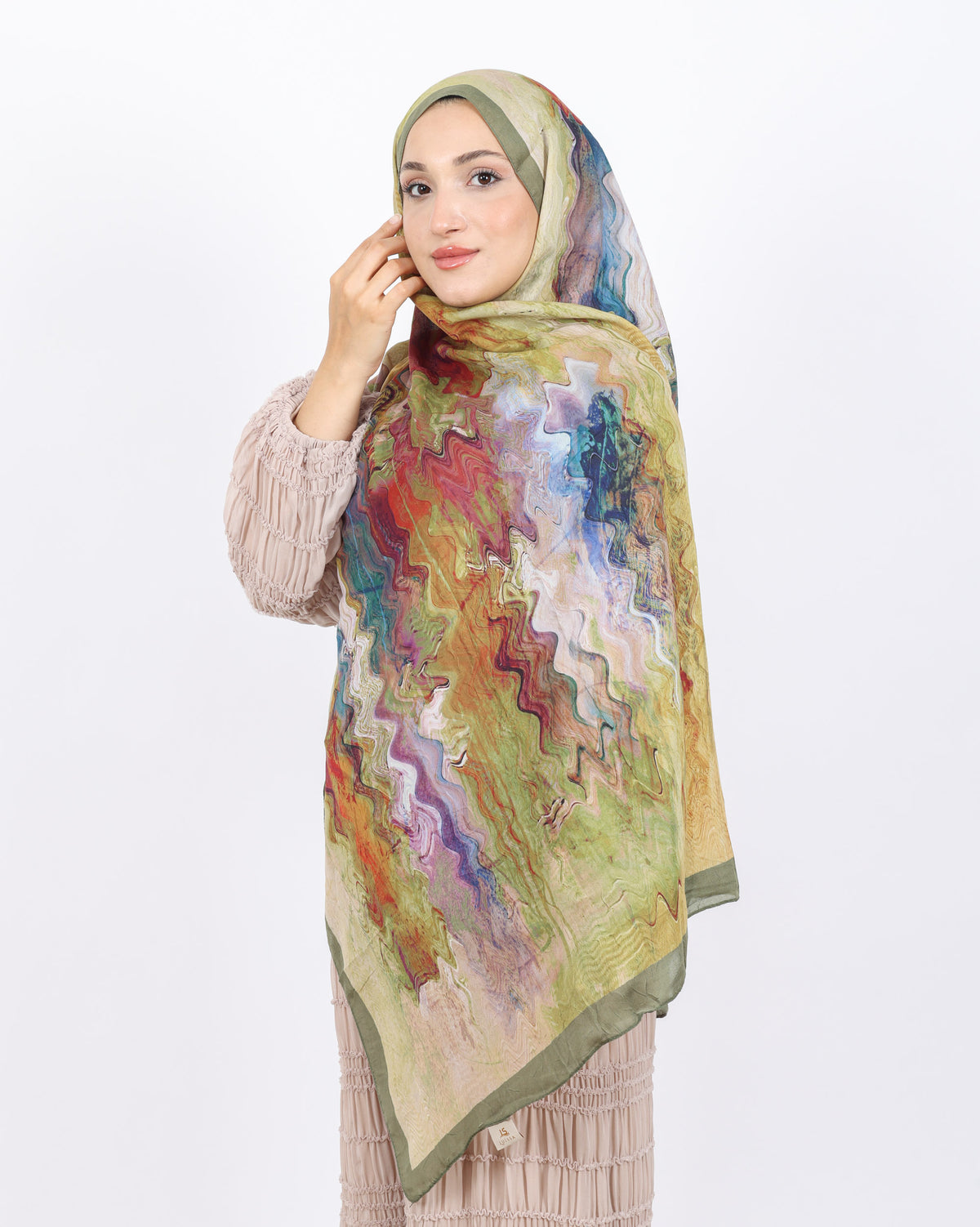 Soft Bambu Kraş Şal D045 Yeşil