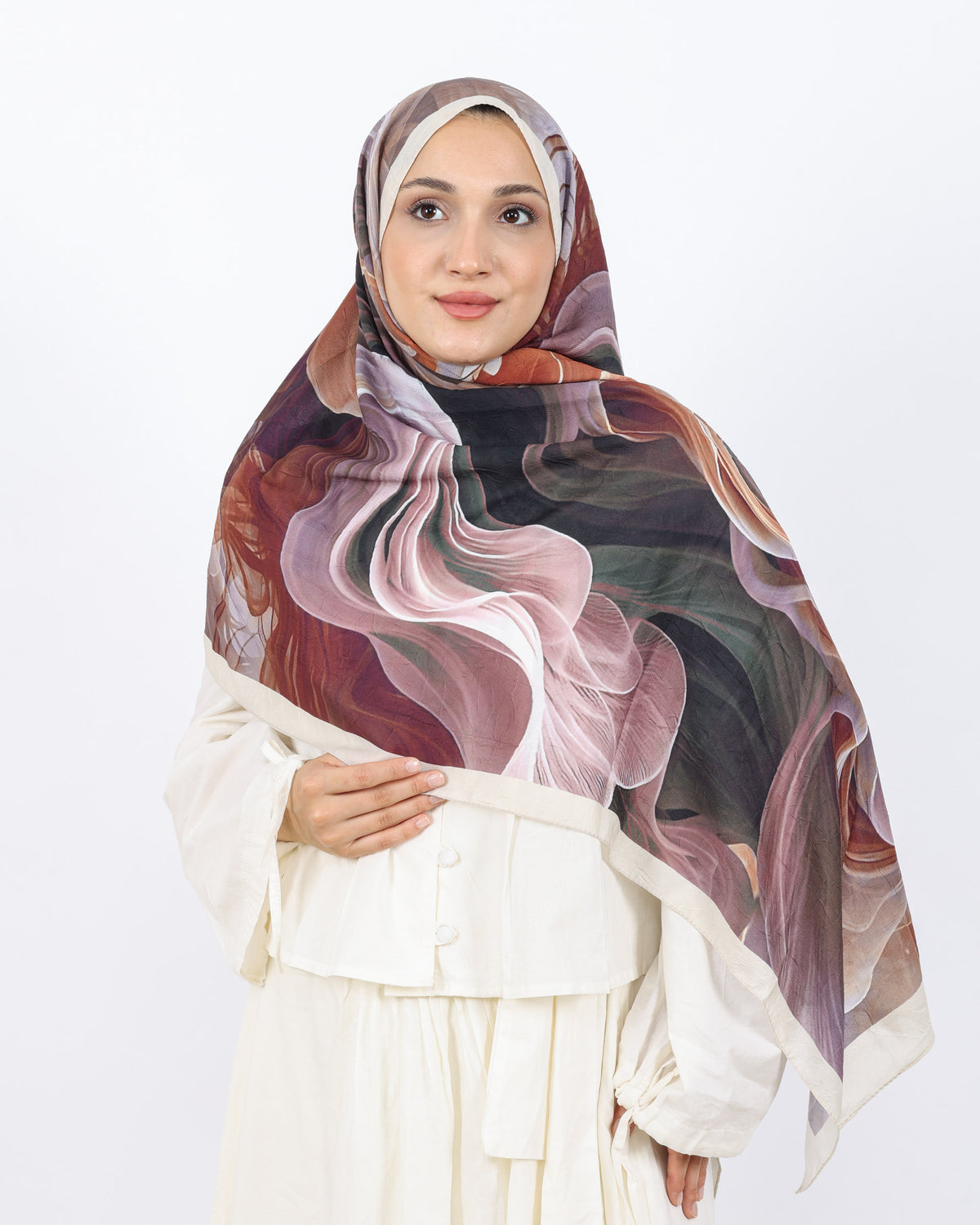 Soft Bambu Kraş Şal D052 Bej