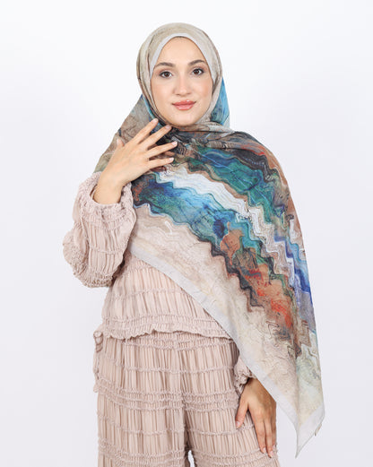 Soft Bambu Kraş Şal D045 Taş Rengi