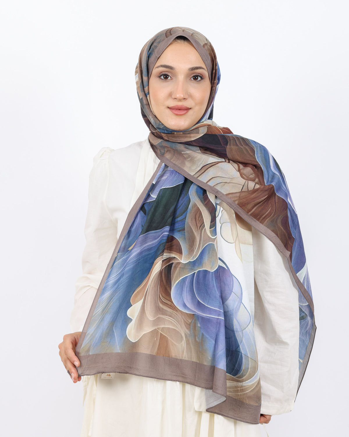 Soft Bambu Kraş Şal D052 Vizon