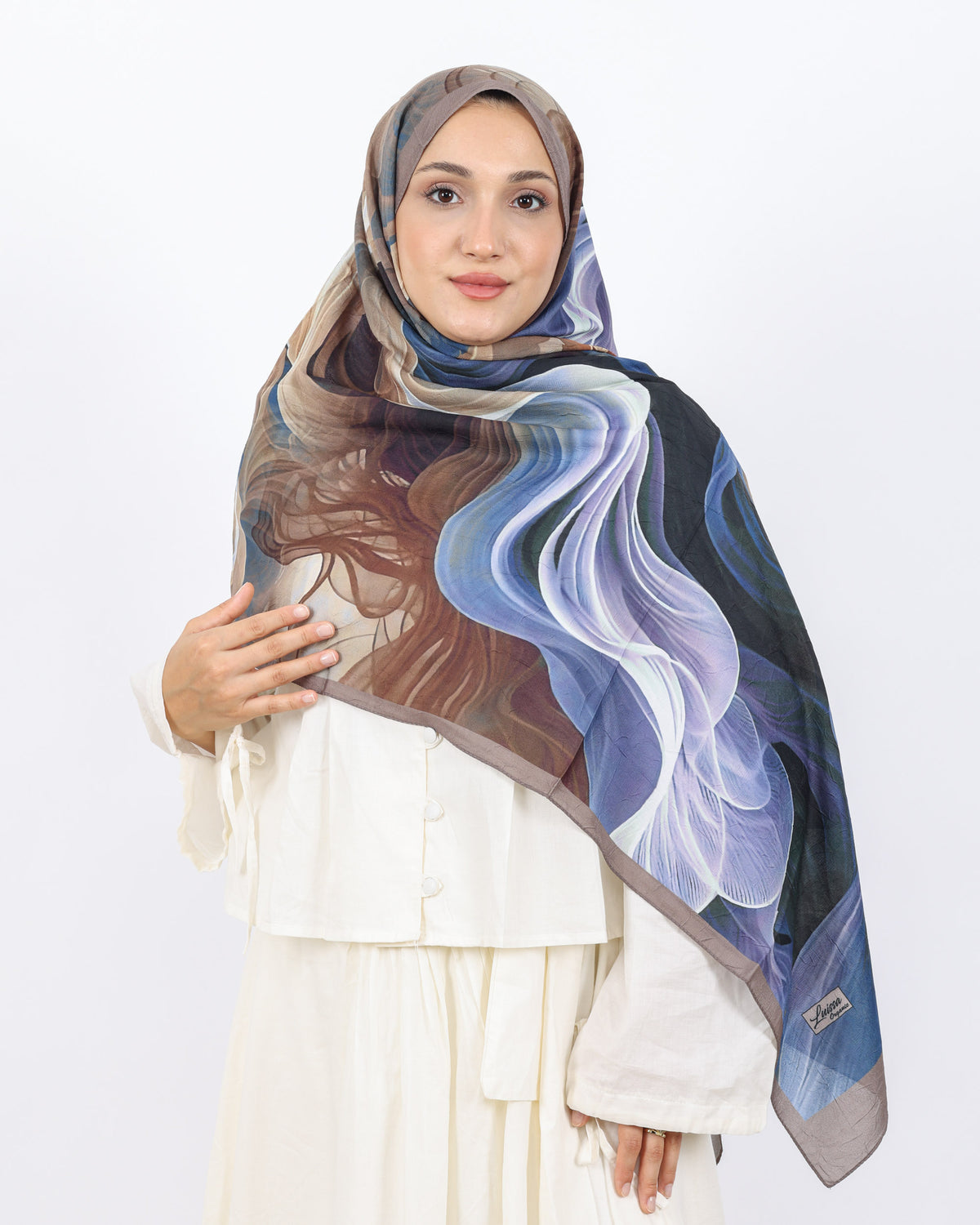 Soft Bambu Kraş Şal D052 Vizon
