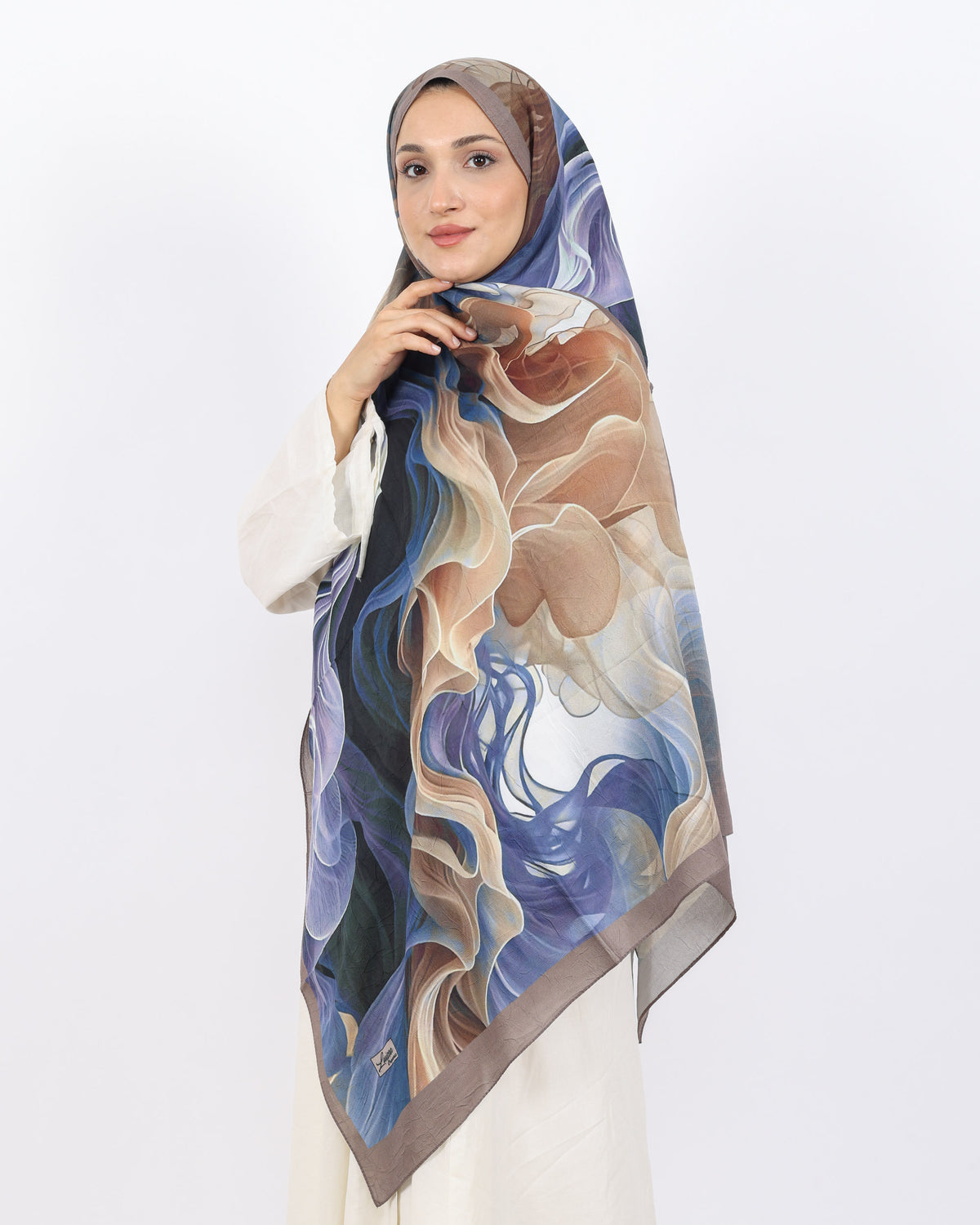 Soft Bambu Kraş Şal D052 Vizon