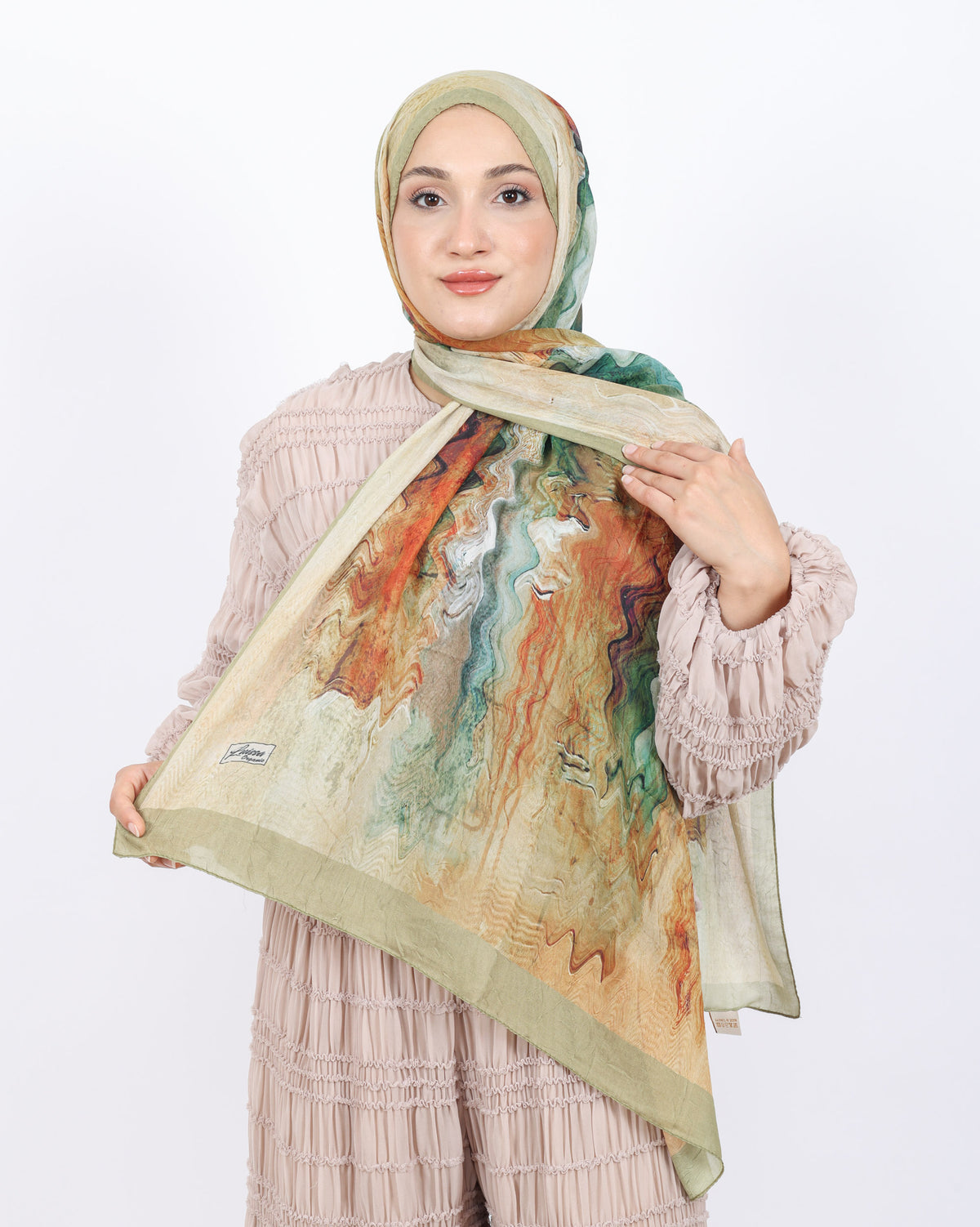 Soft Bambu Kraş Şal D045 Açık Yeşil