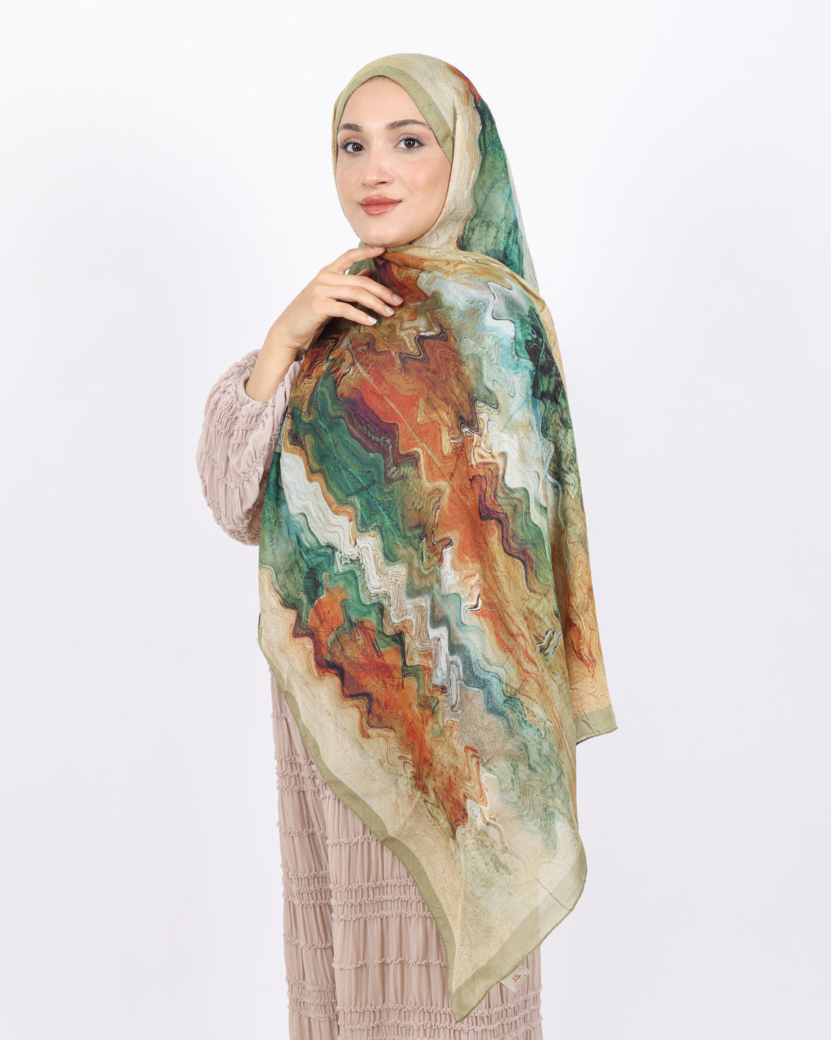 Soft Bambu Kraş Şal D045 Açık Yeşil