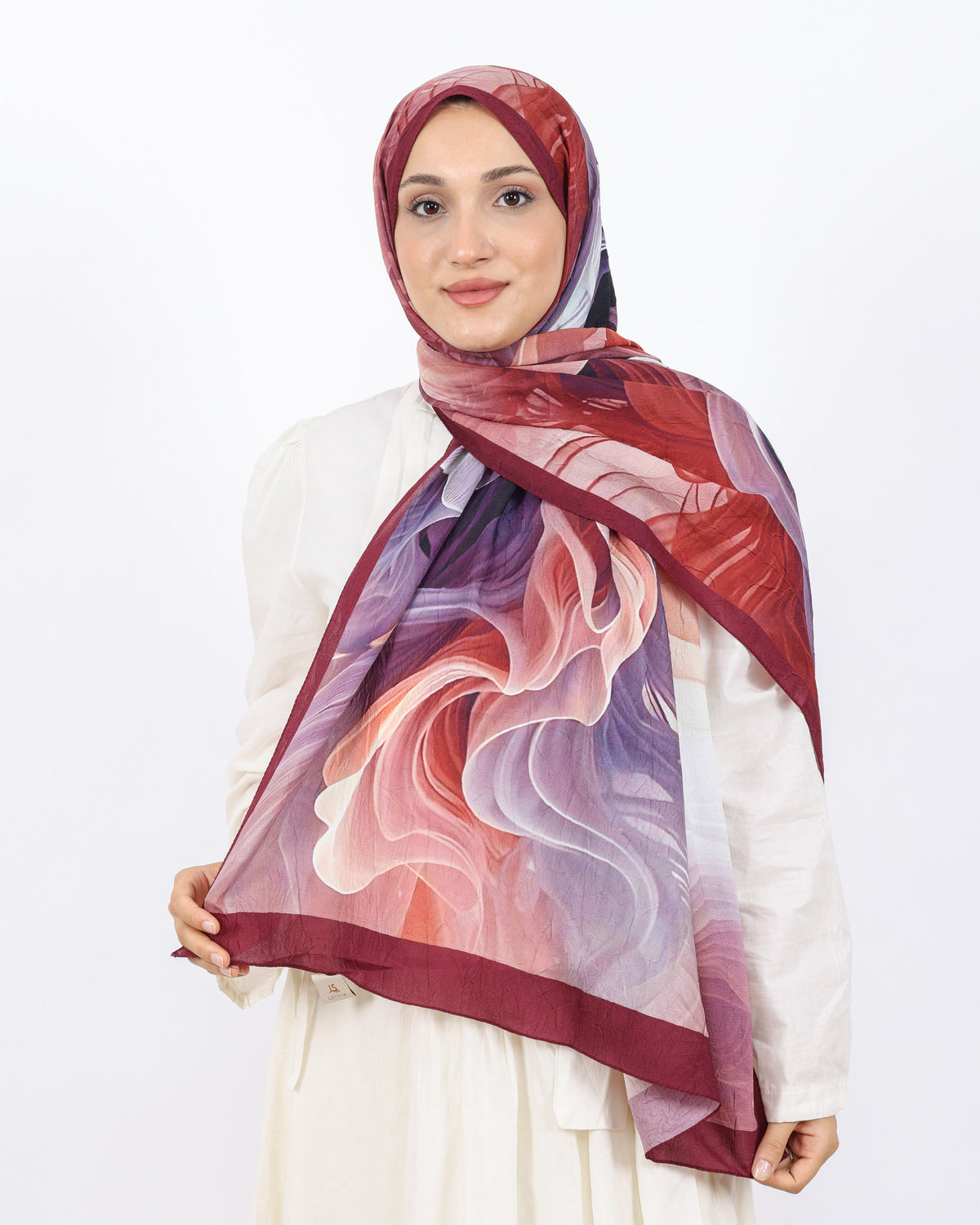 Soft Bambu Kraş Şal D052 Bordo