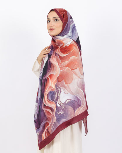 Soft Bambu Kraş Şal D052 Bordo