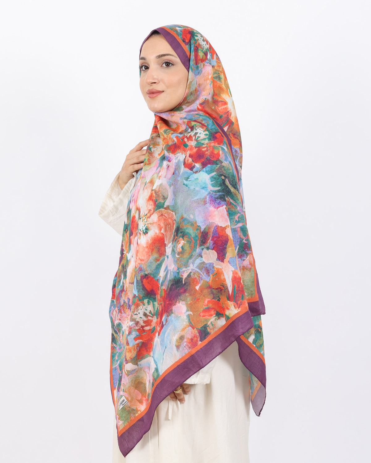 Soft Bambu Kraş Şal D053 Mor