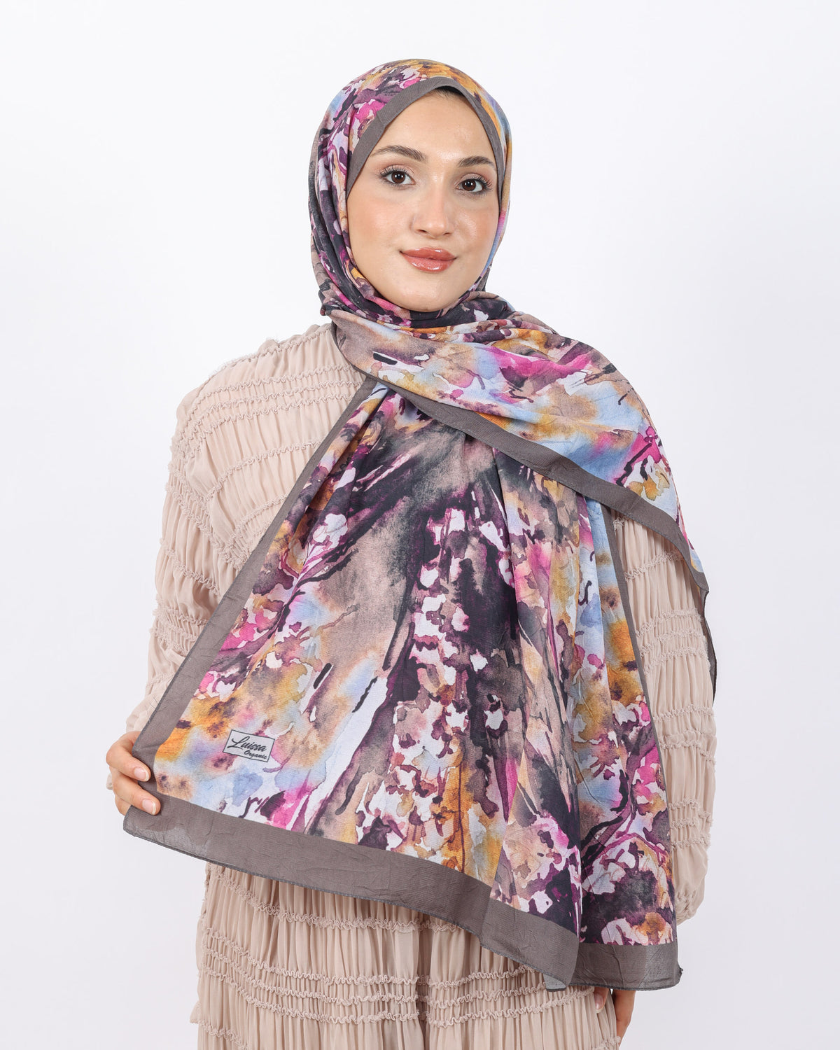 Soft Bambu Kraş Şal D051 Kahverengi