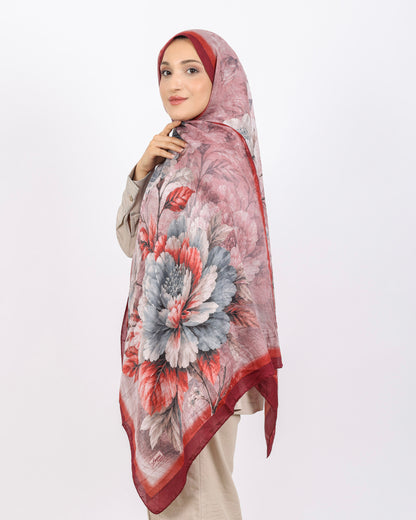 Soft Bambu Kraş Şal D041 Bordo