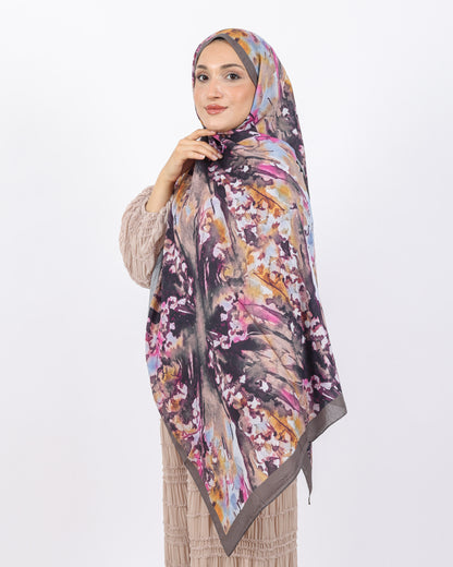 Soft Bambu Kraş Şal D051 Kahverengi