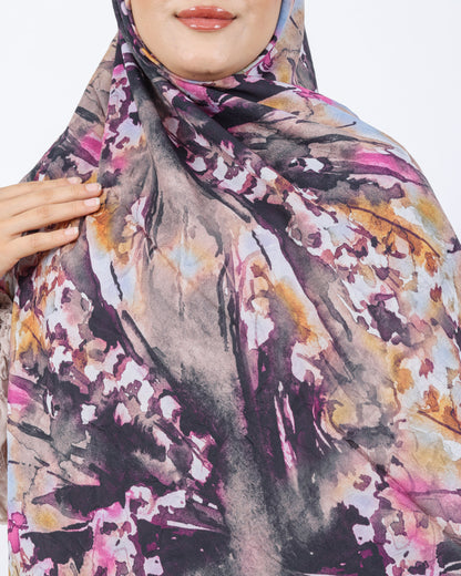 Soft Bambu Kraş Şal D051 Kahverengi