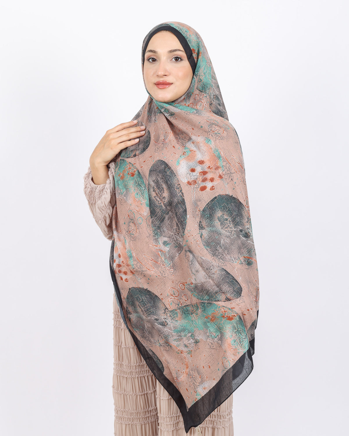 Soft Bambu Kraş Şal D046 Siyah