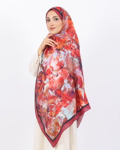 Soft Bambu Kraş Şal D053 Bordo