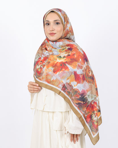 Soft Bambu Kraş Şal D053 Hardal