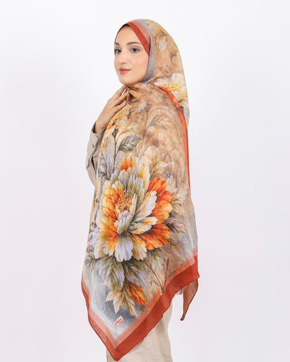 Soft Bambu Kraş Şal D041 Kiremit