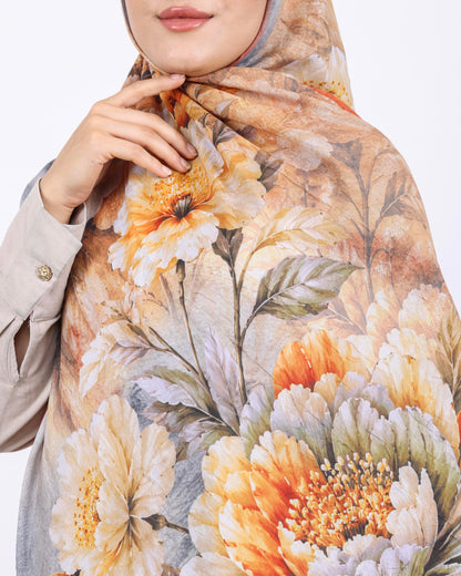 Soft Bambu Kraş Şal D041 Kiremit