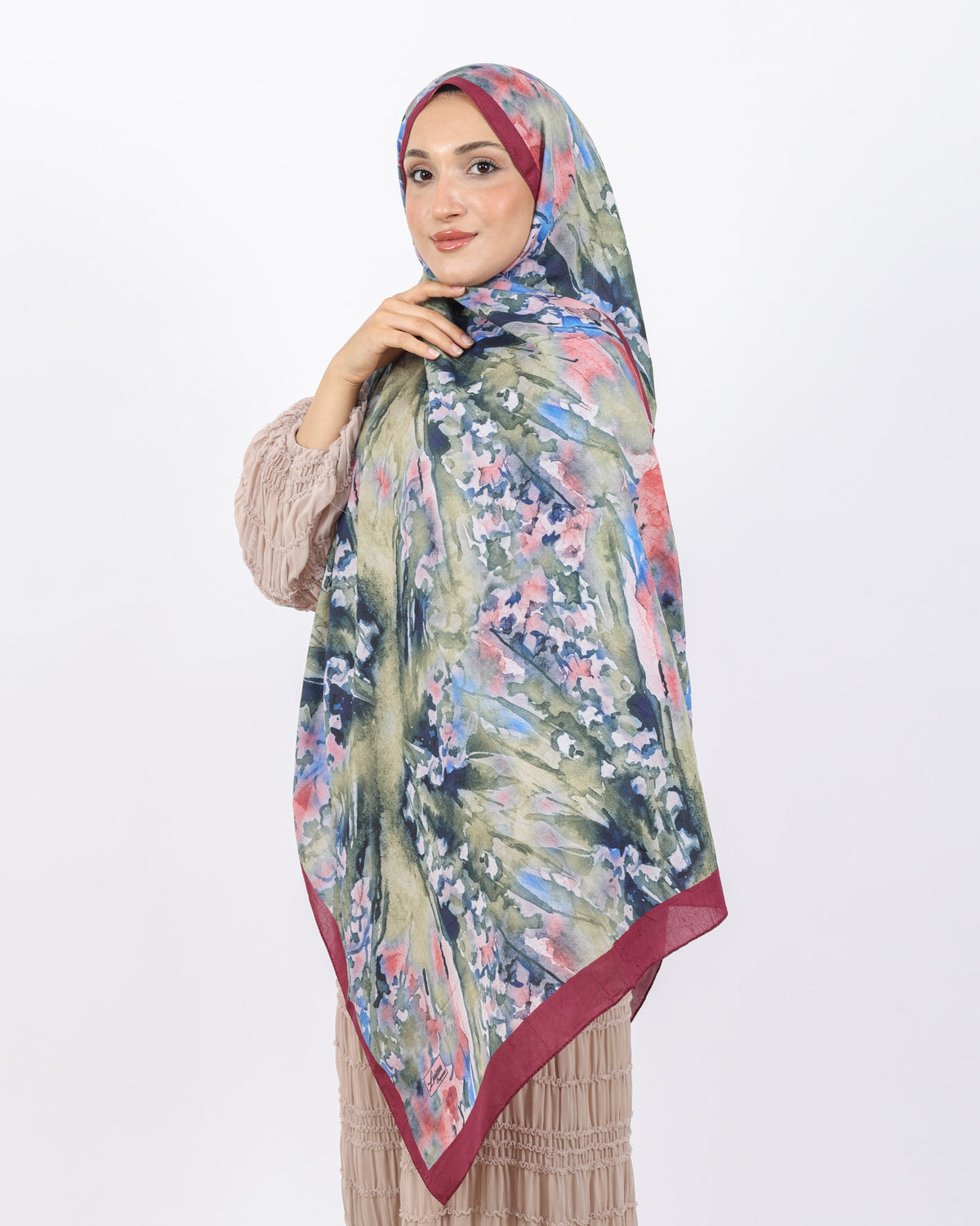 Soft Bambu Kraş Şal D051 Bordo