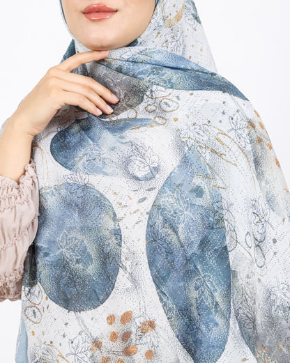Soft Bambu Kraş Şal D046 Açık Mavi